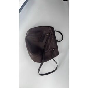 COACH 9996 Soho Medium Framed Pouch Brown Leather Shoulder Bag